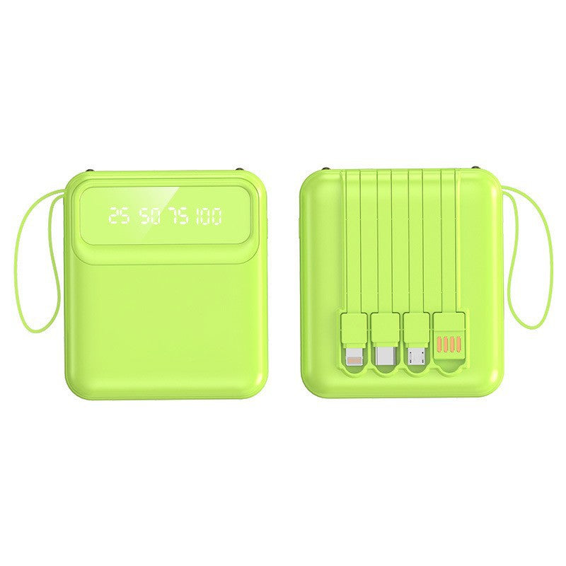3C Certified Power Bank 20,000mAh  Portable with 4 Built-in Charging Cables | 3C认证充电宝20000毫安 (便携四线)