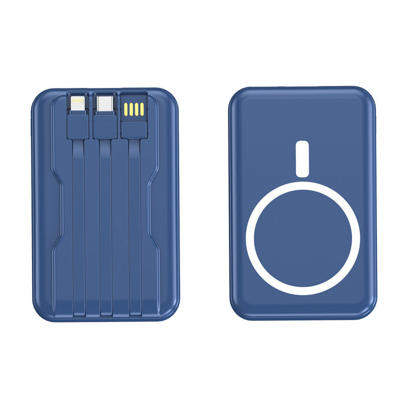 (3C Certified) MagSafe Magnetic Wireless Power Bank 20,000mAh - PD Fast Charging with Built-in Cable | MagSafe磁吸无线充电宝2万毫安 (自带线PD快充, 3C认证, 含证书查看)