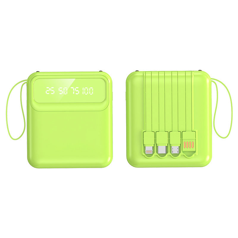 3C Certified Power Bank 20,000mAh  Portable with 4 Built-in Charging Cables | 3C认证充电宝20000毫安 (便携四线)