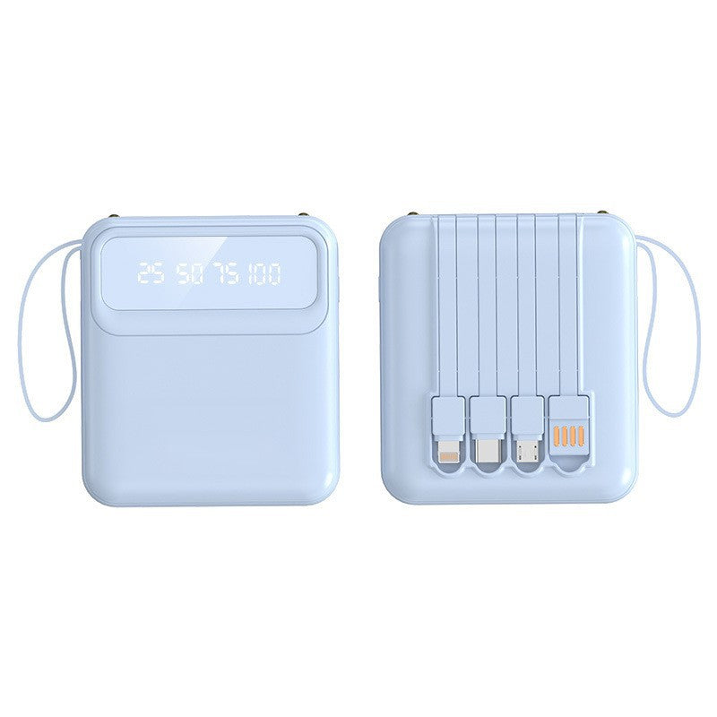 3C Certified Power Bank 20,000mAh  Portable with 4 Built-in Charging Cables | 3C认证充电宝20000毫安 (便携四线)