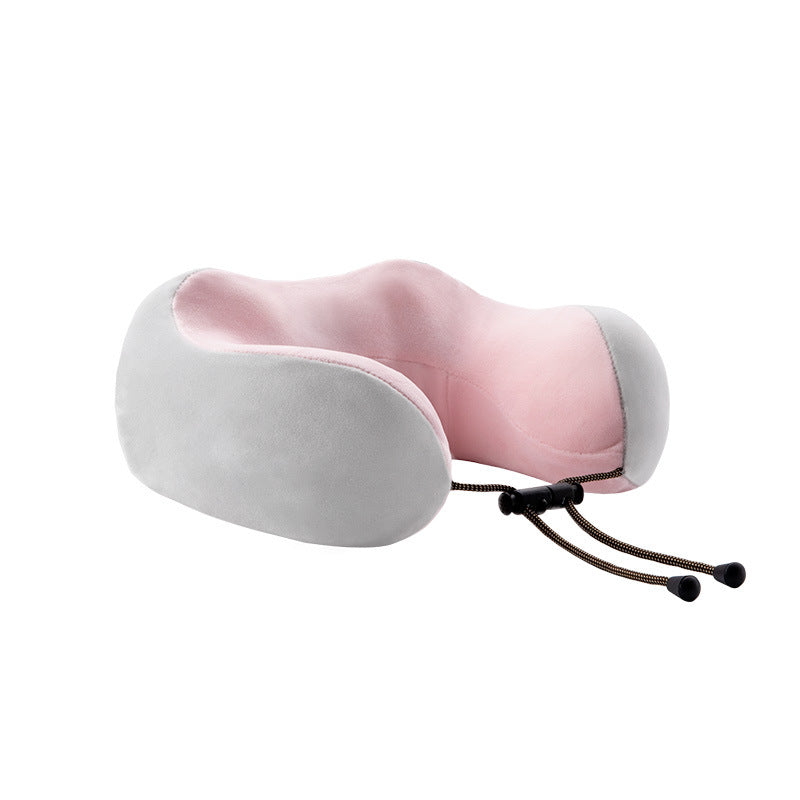 Electric U-Shaped Memory Foam Neck Massager Pillow for Travel & Home | 电动U型记忆棉颈椎按摩枕 (旅行家用两用)