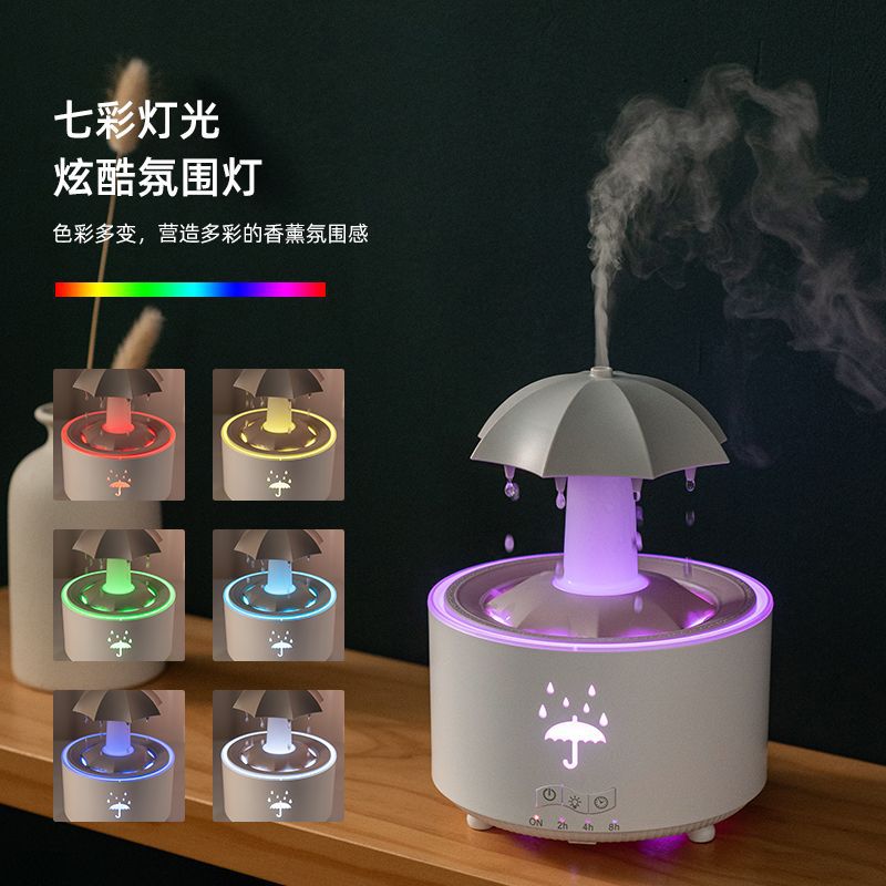 Colorful Raindrop Humidifier for Better Sleep  Aromatherapy & Remote Control | 彩色水滴加湿器 (香薰遥控助眠)